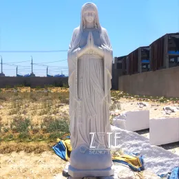 Hand Carved mary statues outdoor