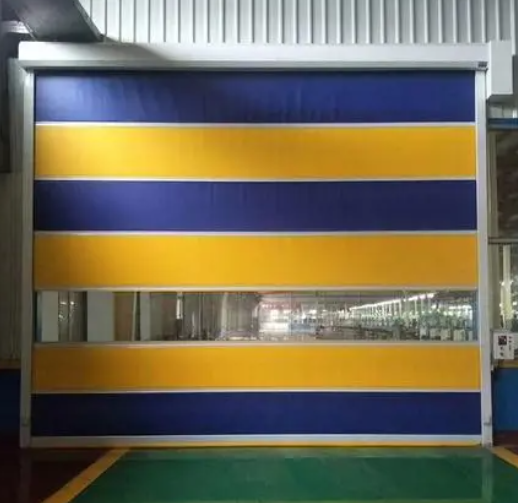 Porta veloce trasparente in PVC con telecomando