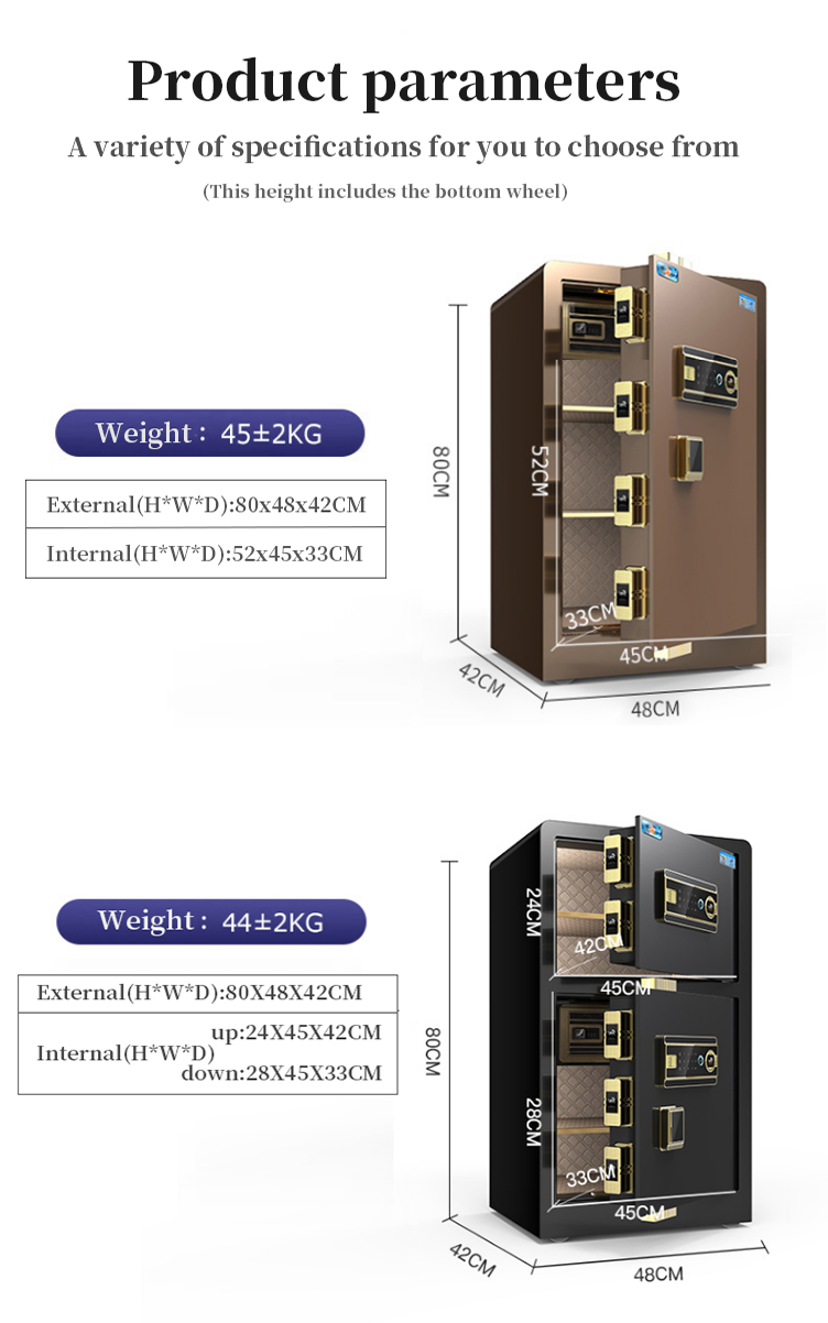 fingerprint safe size