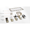 Glass + steel structure prefabricated houses