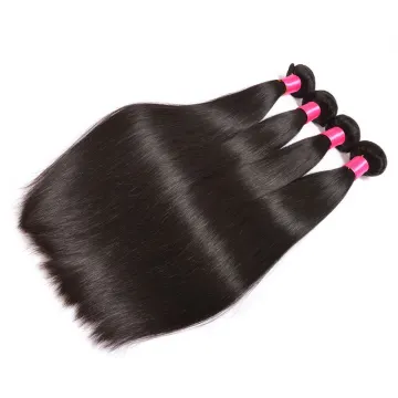 Factory Wholesale 12A Silky Straight Human Hair Weft Brazilian Virgin Cuticle Aligned Hair Bundles