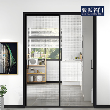 Simple glass sliding door