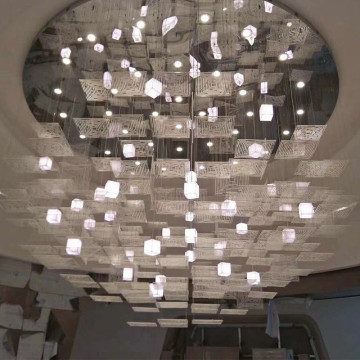 Customized Sales Department Sand Table Art Chandelier for Hotel Lobby and Banquet Halls