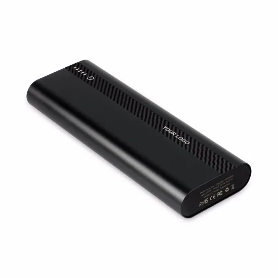 Factory Direct Wholesale Aluminium Alloy Universal Menu Power Bank 20000mAh Advertising Restaurant Power Bank