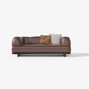 Modular Chaise Sectional Leather Sofa