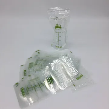 FDA tested breast milk storage bag with double zipper