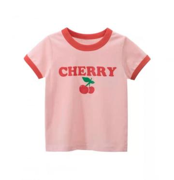 Children's Short Sleeve T-Shirt With Fruit Design