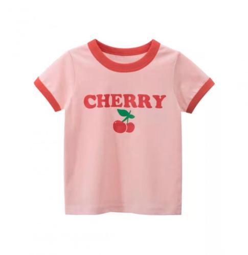 T-shirt à manches courtes pour enfants avec motif fruits