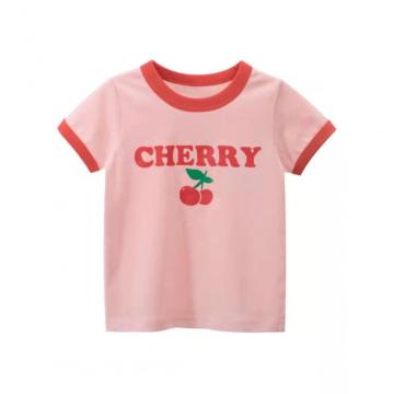 Children's Short Sleeve T-Shirt With Fruit Design