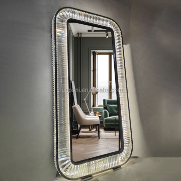 Les grands miroirs de sol pleine longueur le plus populaire pour le maquillage de salon de luxe moderne