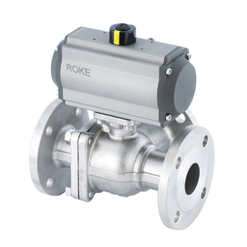 3000-6000psi Stainless Steel Casting Pneumatic Flange Ball Valve