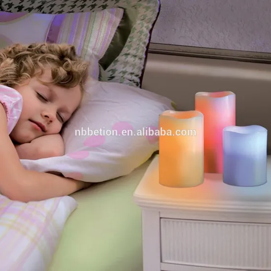 led flameless candle set of 3 color changing led wax candles with remote control home decorative candles flameless led candles