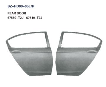 Steel Body Autoparts Honda 2014 Accord REAR DOOR