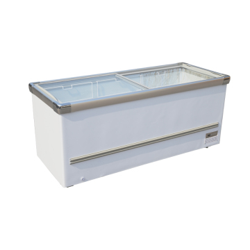 Frost-Free Supermarket Refrigerator with Glass Sliding Door