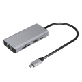 8in1 Type-C Hub-adapter met HDMI RJ45