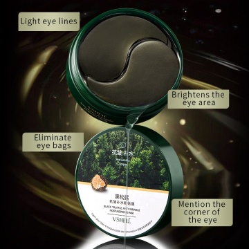 OEM Black Truffle Gold Under Eye Patches - 30 Pairs Nicotinamide Hyaluronic Acid Moisturizing Eye Masks