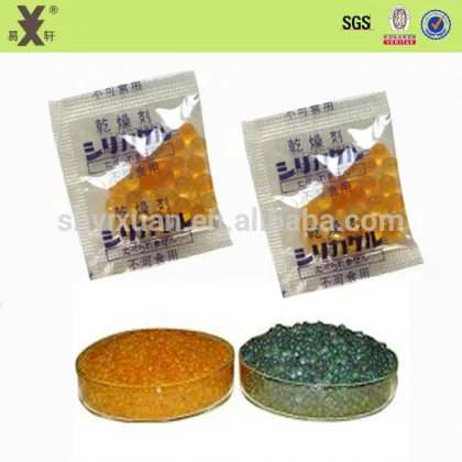 Color Change Indicator Orange Silica Gel Desiccant Adsorbent