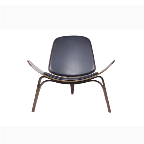 Réplica de sillón de cuero de concha clásica CH07