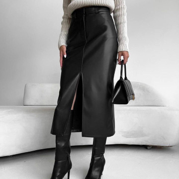 Autumn Winter Fashion: High Waist Patchwork Long Skirt