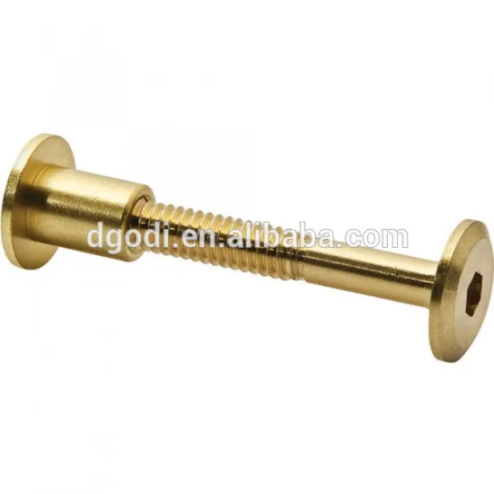 Custom high quality hardware fasteners brass furniture bolt and nut