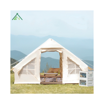 Inflatable Camping Tent for 6 Person Outdoor Air Pole House Teepee Zelt
