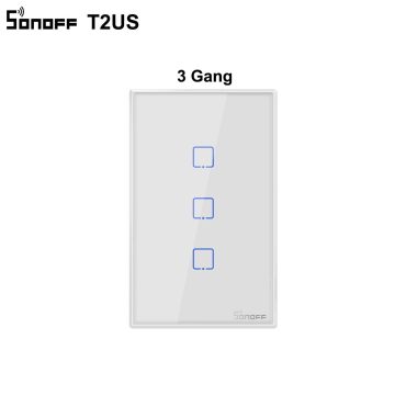 Sonoff TX T2US3C 3Gang 120 Type 433MHz RF WiFi Touch Wall Switch