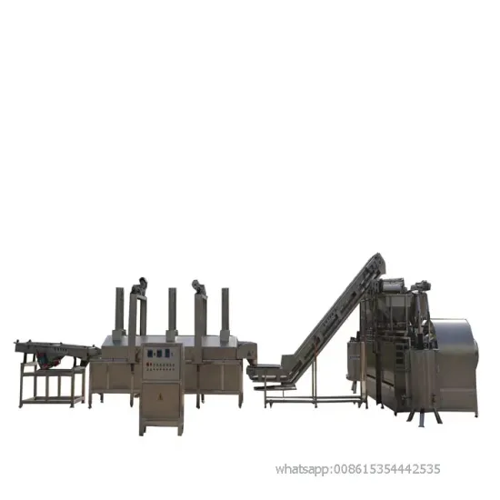 Double Belts PLC Controlled Industrial Automatic Continuous Conveyor Pellets Frying Machine