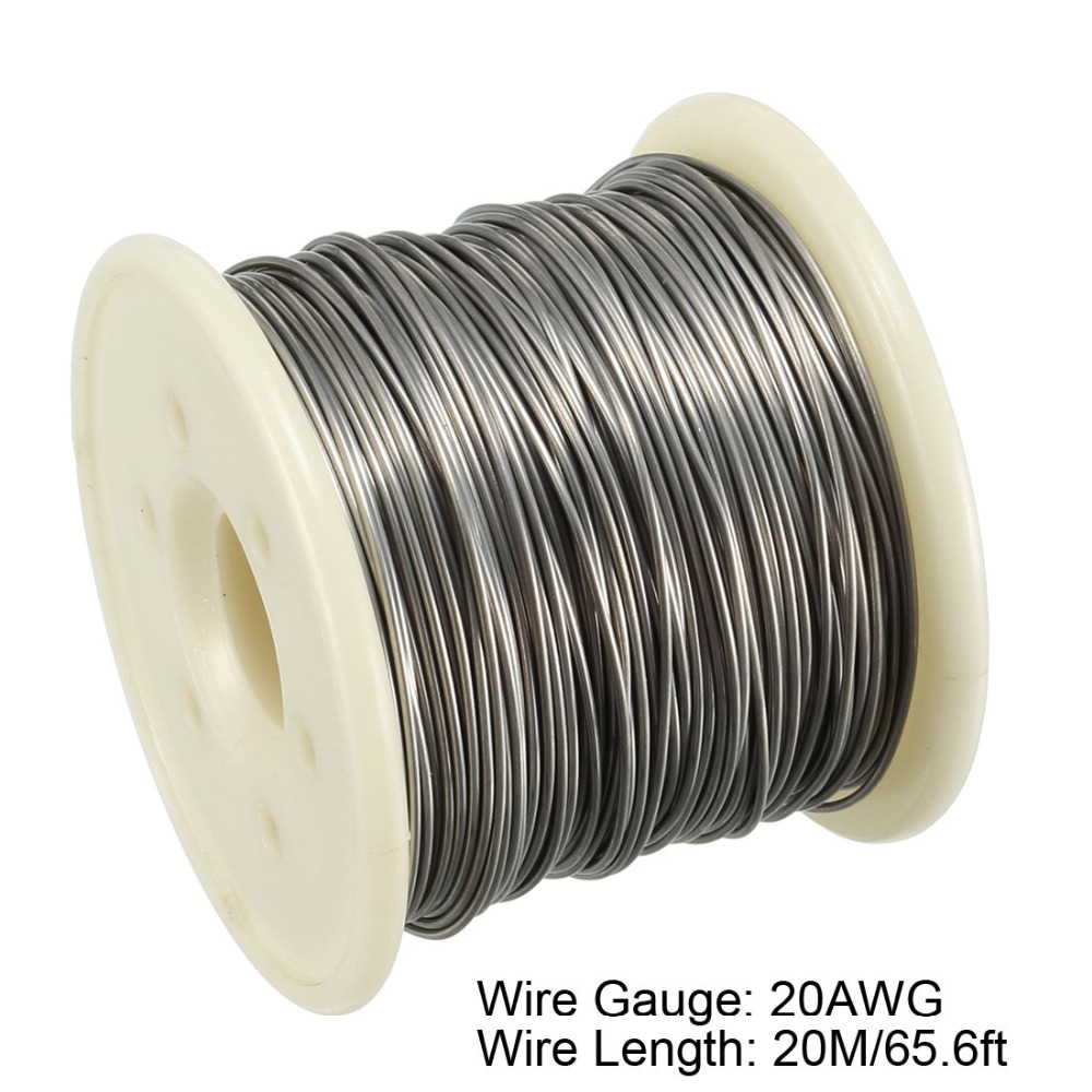 UXCELL 1pcs Heating Resistor Wire Nichrome 32/30/28/27/24/22/21/20AWG 100/50/20m Length Resistance Wires for Heating Elements