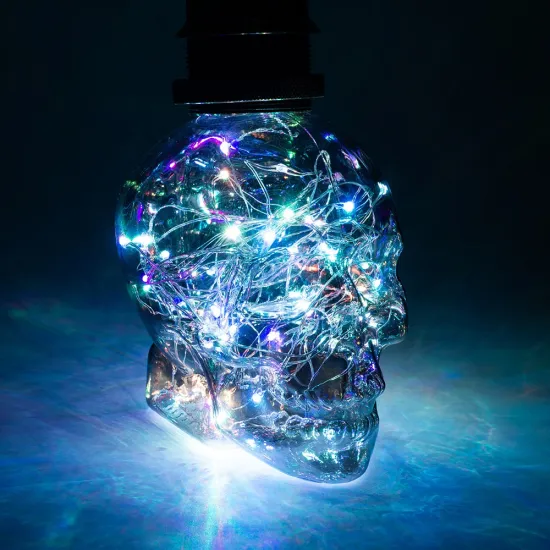 Spooky Halloween Decor: Dropship Atmosphere Light with Skull String and E27 Bulb for 85-265v Chandeliers