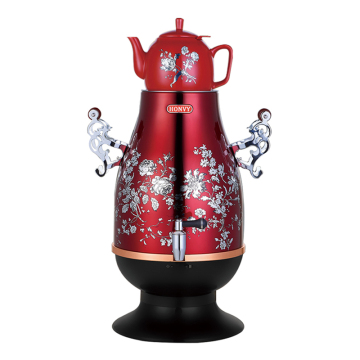 Electric Russian Stainless Steel Tea Maker Samovar - 5L Capacity for Tea and Coffee