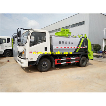 Dongfeng 5cbm camiones de basura de cocina