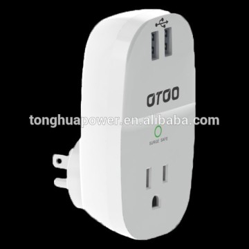 US power Surge Protector with 2 USB Chargers
