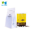 Factory Custom Trykt Plastic Coffee Packaging Zip Bag med ventil