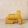 Nordic Creative Single Sofa Light Luxus Einfacher moderner Ins Retro Freizeitstuhl Corduroy Stoff Lazy Sofa