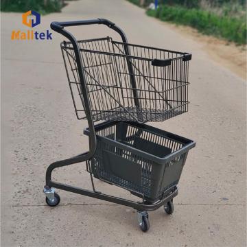 Supermarket Storage Metal Shopping Basket Trolley