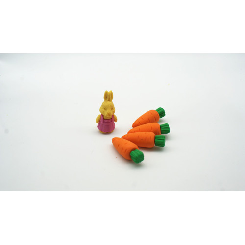 Bunny with Radish Eraser