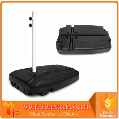 HDPE plastic parasol stand banana umbrella water base