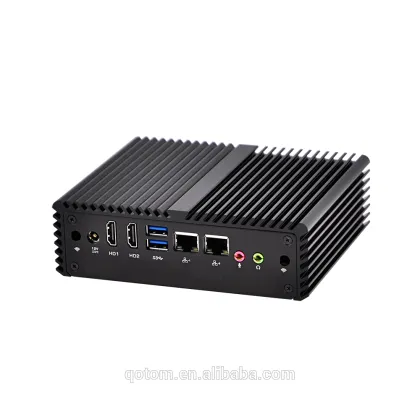 Mini Computer Hareware Celeron 3215U Mini PC Nuc Qotom pfsense fanless mini desktop computer mac pc