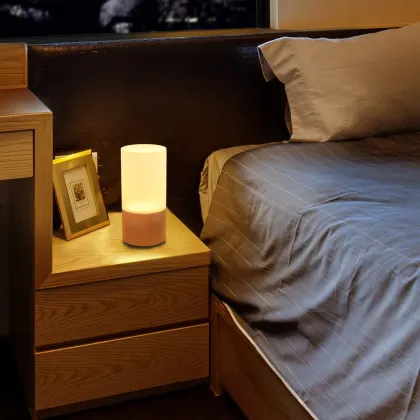 Sophisticated Solid Wood LED Night Light for Home