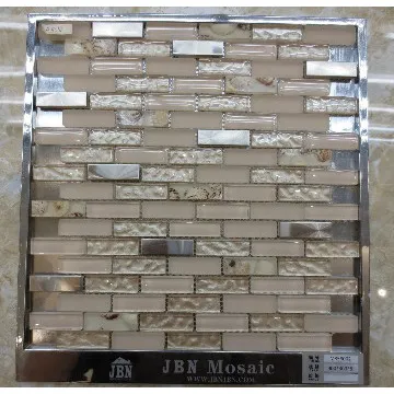 Glass&metal mosaic floor tiles(M858002)