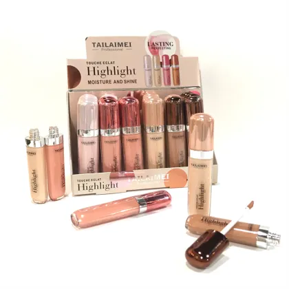 New Cosmetics: Brighten Skin, Shine Highlighter, Moisturizer, Long-Lasting Multicolor Liquid Highlight Stick