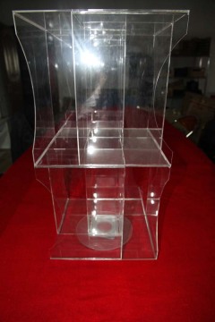 Custom acrylic cosmetics display stand