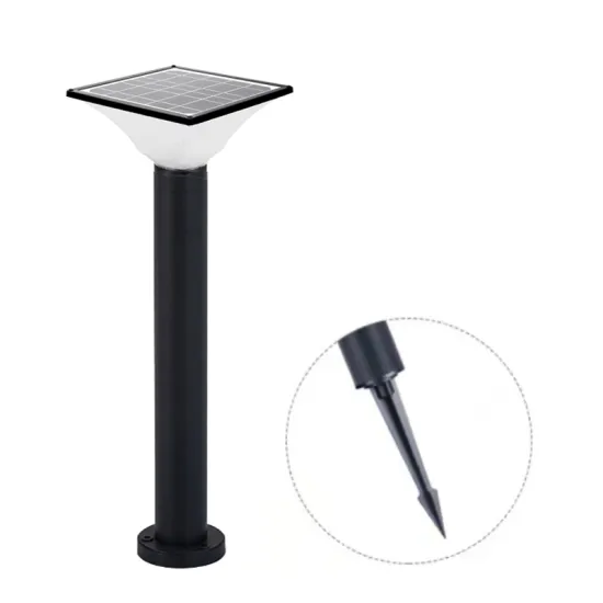Changeable Three Color Temperature 7W LED 800mm Solar Bollard Light