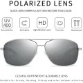النظارات الشمسية الطيار المستقطبة المعدنية