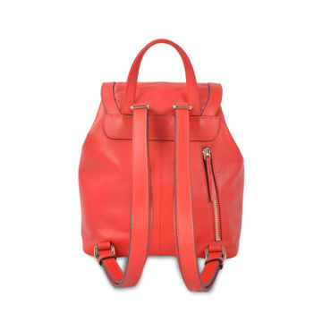 Sac à dos pour fille en cuir véritable couleur bonbon