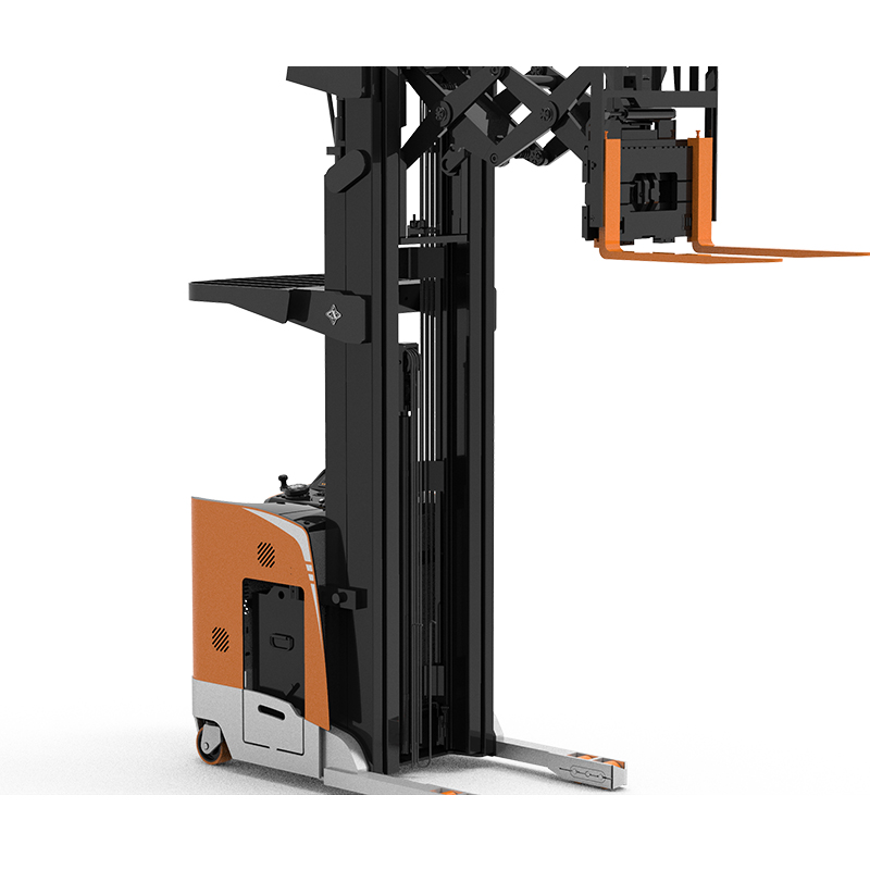 Very narrow aisle double deep reach truck electric