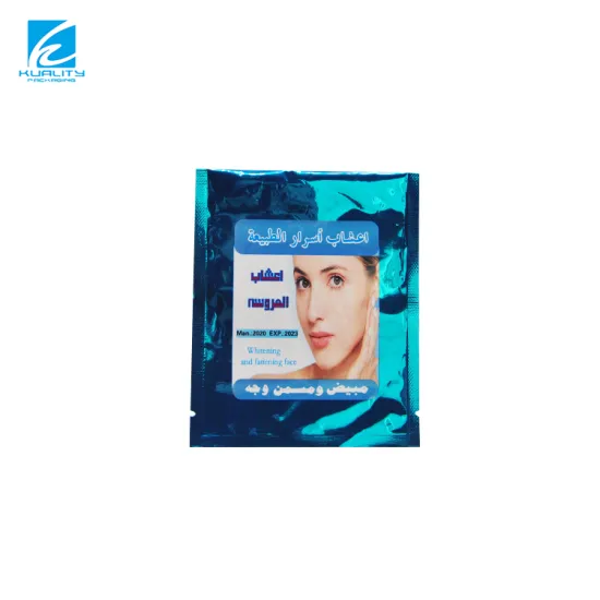 Custom Printed Plastic Laminated Aluminum Foil Facial Mask Packaging