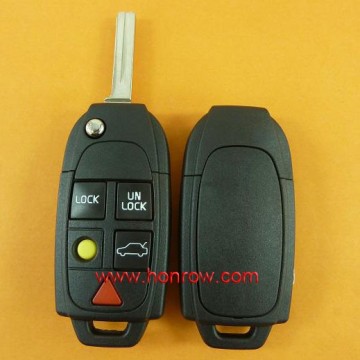 Volvo 5 button remote key blank without Logo&plastic key blank$cheap key blank