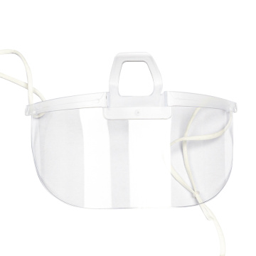 Transparent plastic anti-fog mask for restaurant