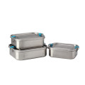 3 pieces lunch box with lock